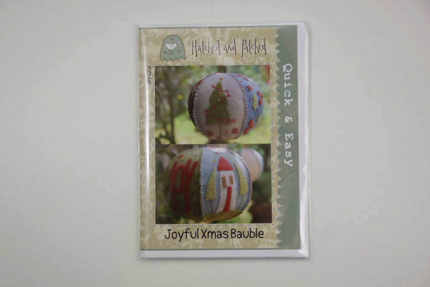 Naaipatroon met stitcherie-Joyful Xmas B.
