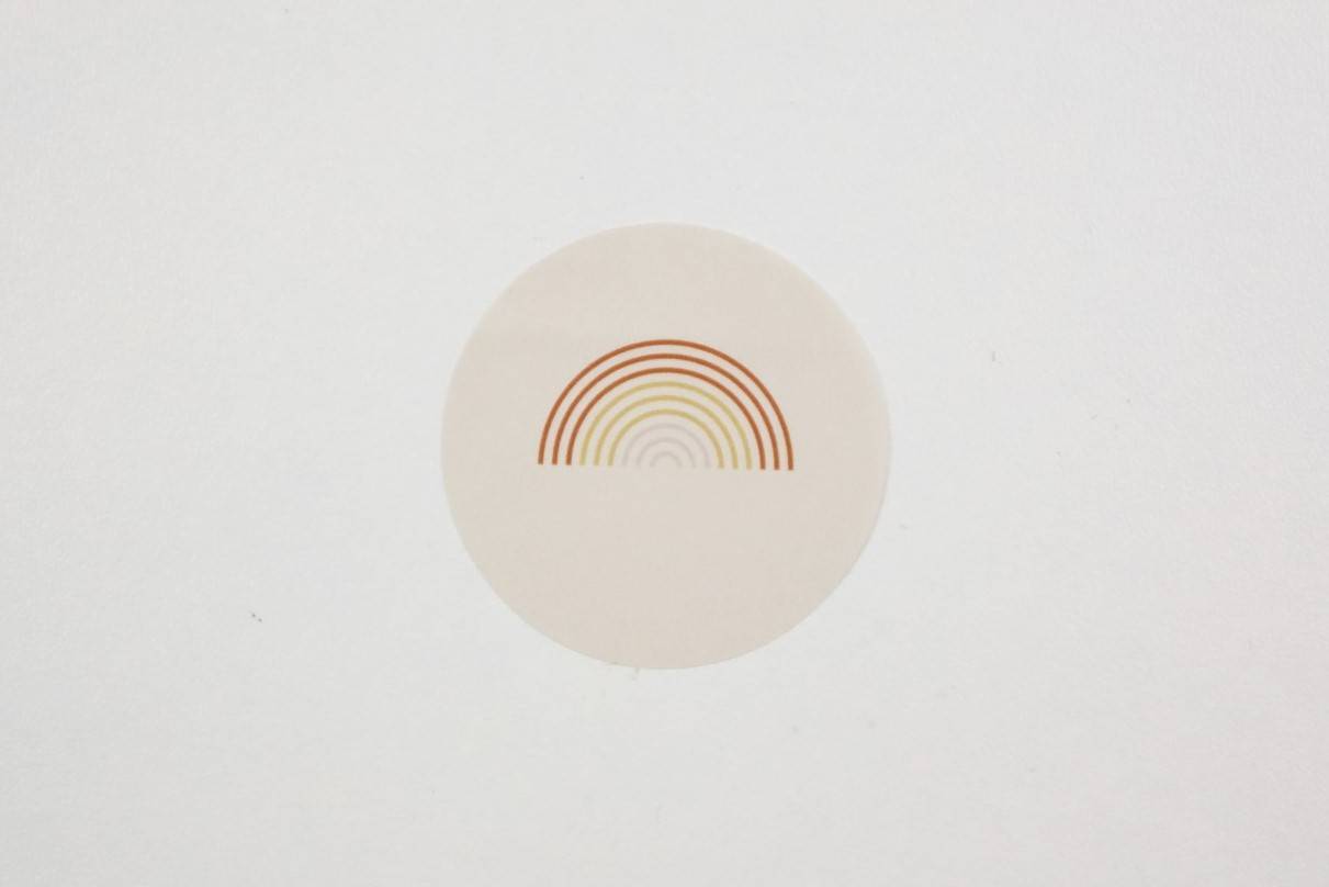 sticker etiket rainbow regenboog sluitst