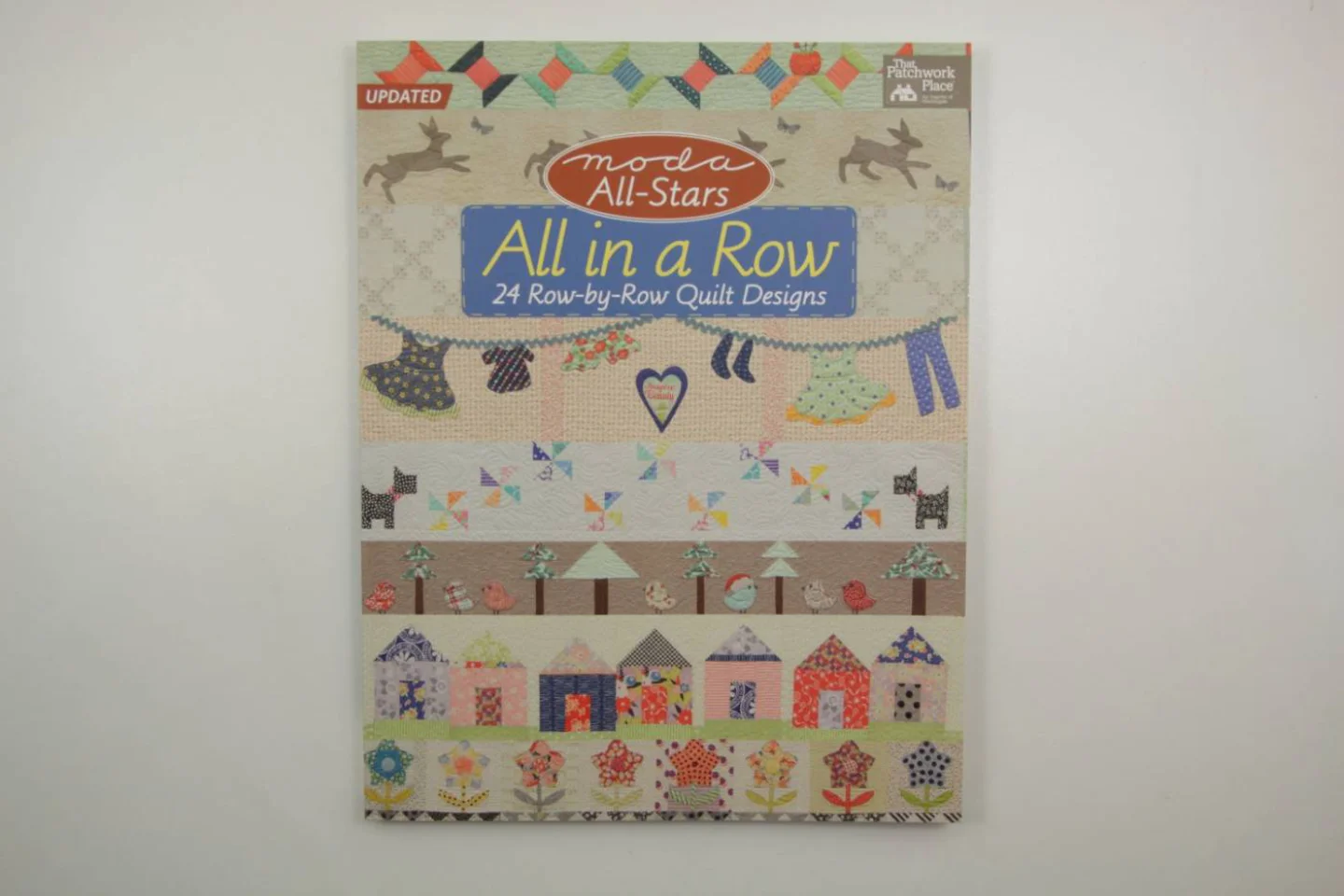 quiltboek All in a row-patchwork randen-.