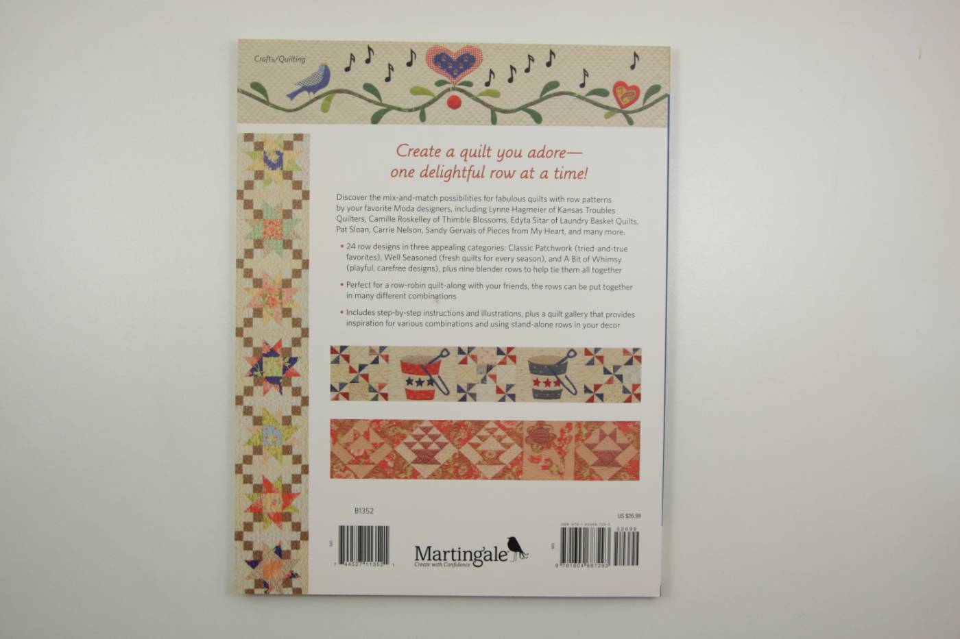 quiltboek All in a row-patchwork randen-