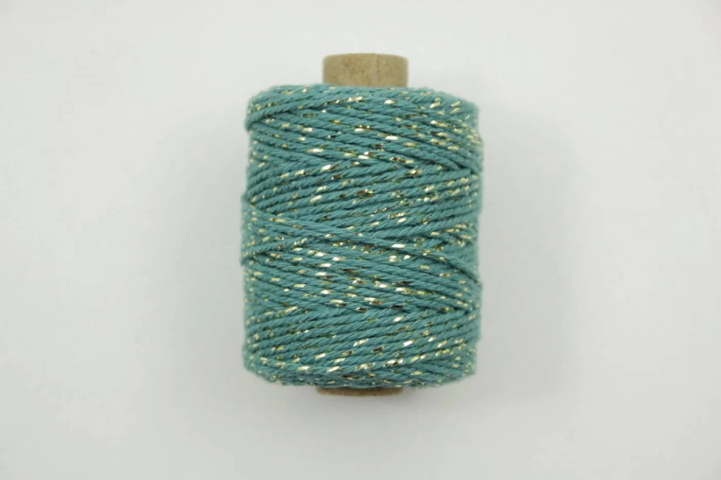 bakerstine slagerstouw petrol blauw goud.