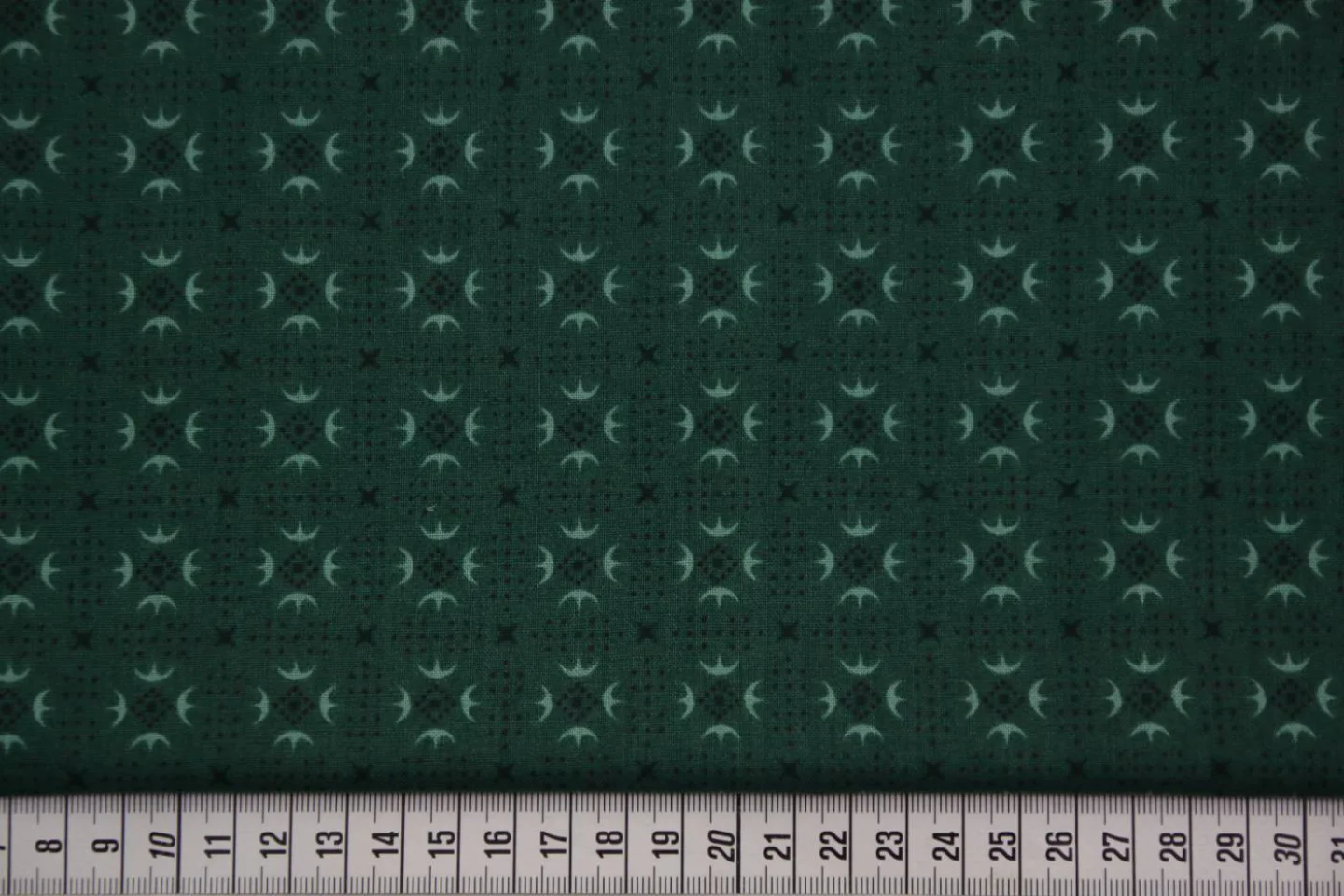 quiltstof-Flessengroen-motief zeegroen e.