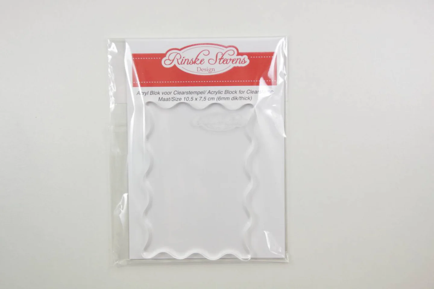 Acrylblok-doorzichtig stempelblok-10,5 x.
