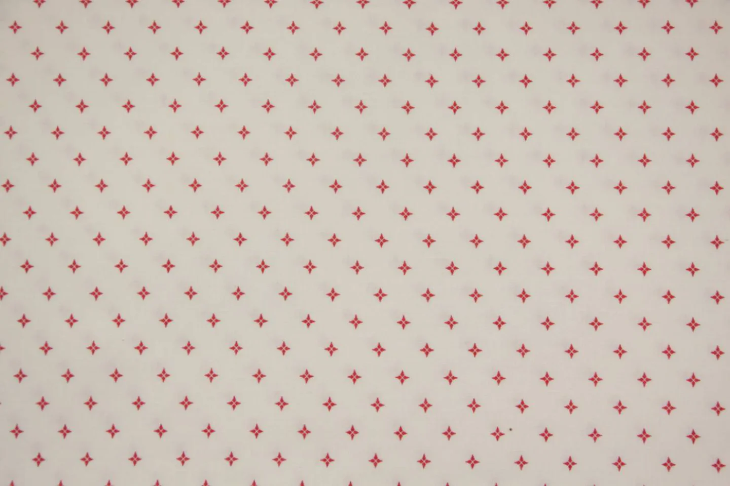 quiltstof ivoor-rode sterretjes-Moda-Mod.