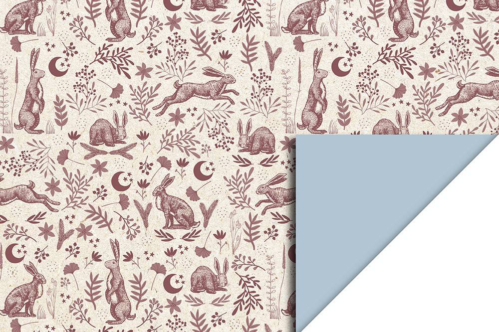 hip inpakpapier haas vintage hare natuur