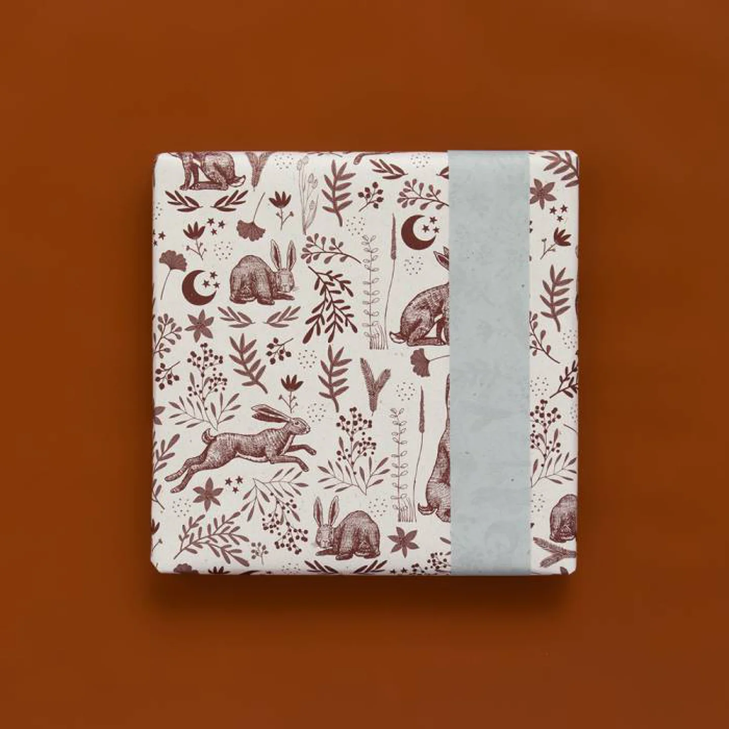 hip inpakpapier haas vintage hare natuur.