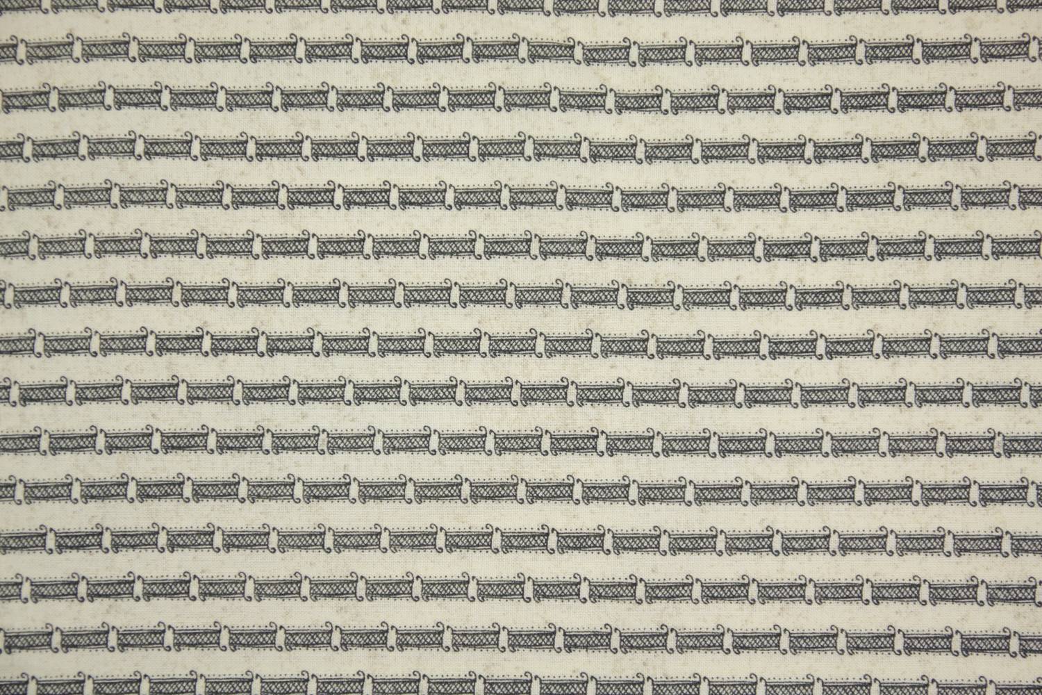 quiltstof-ecru-zwart-streep-Moda-Moda Fa