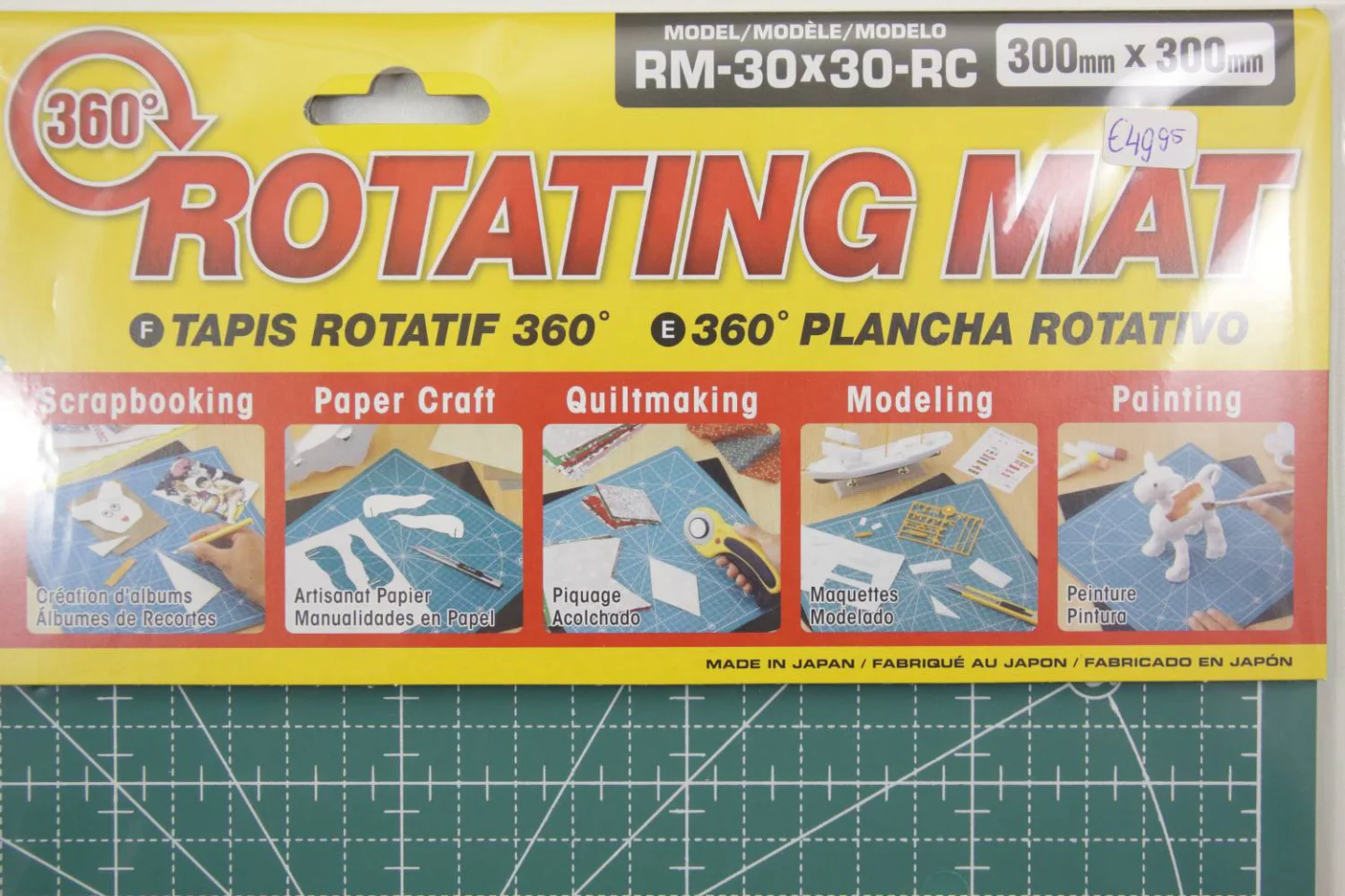 2-Snijmat-roterend-30x30 cm-Onderlegger-.