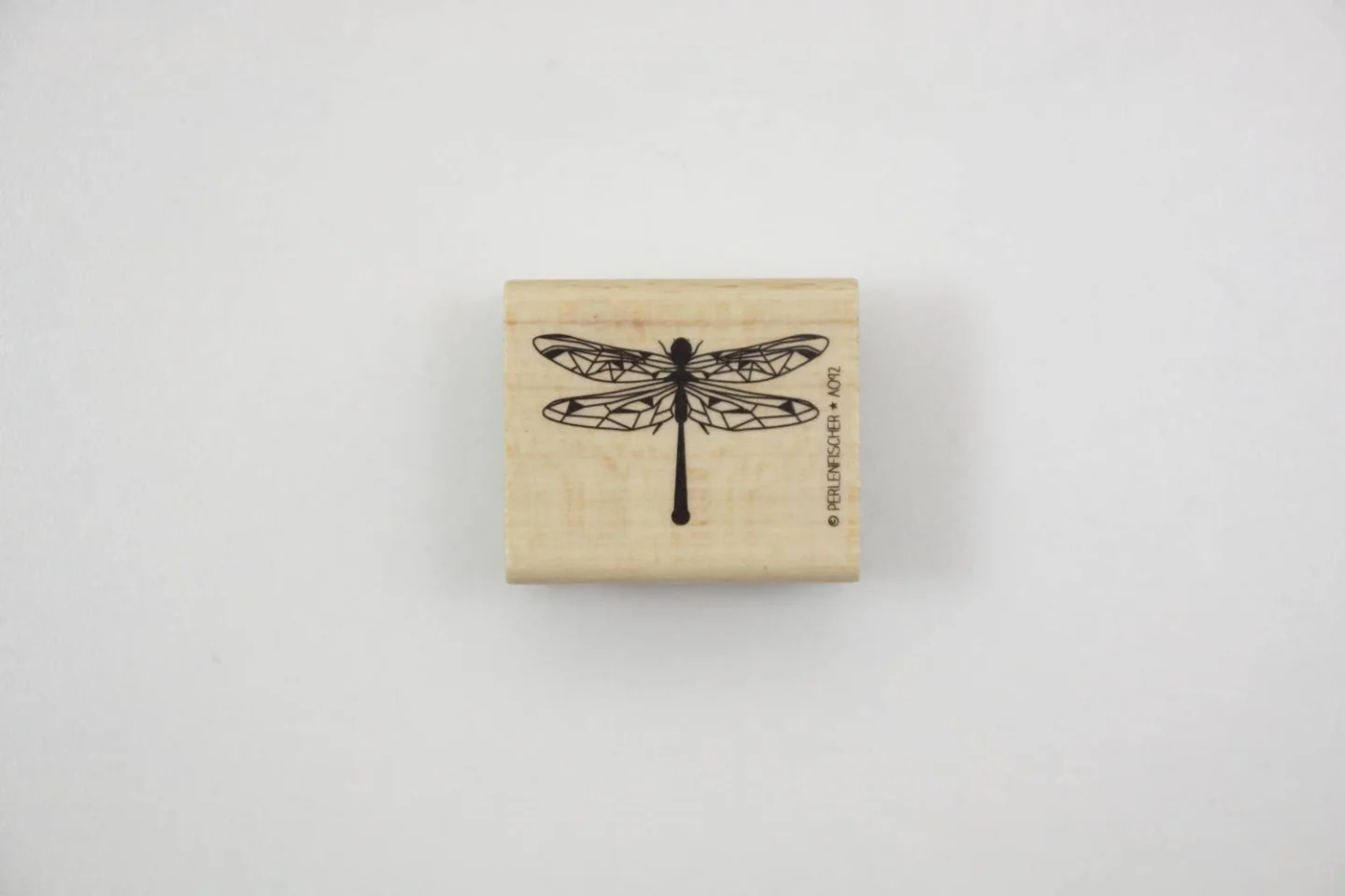 Stempel Perlenfischer Libelle botanische.