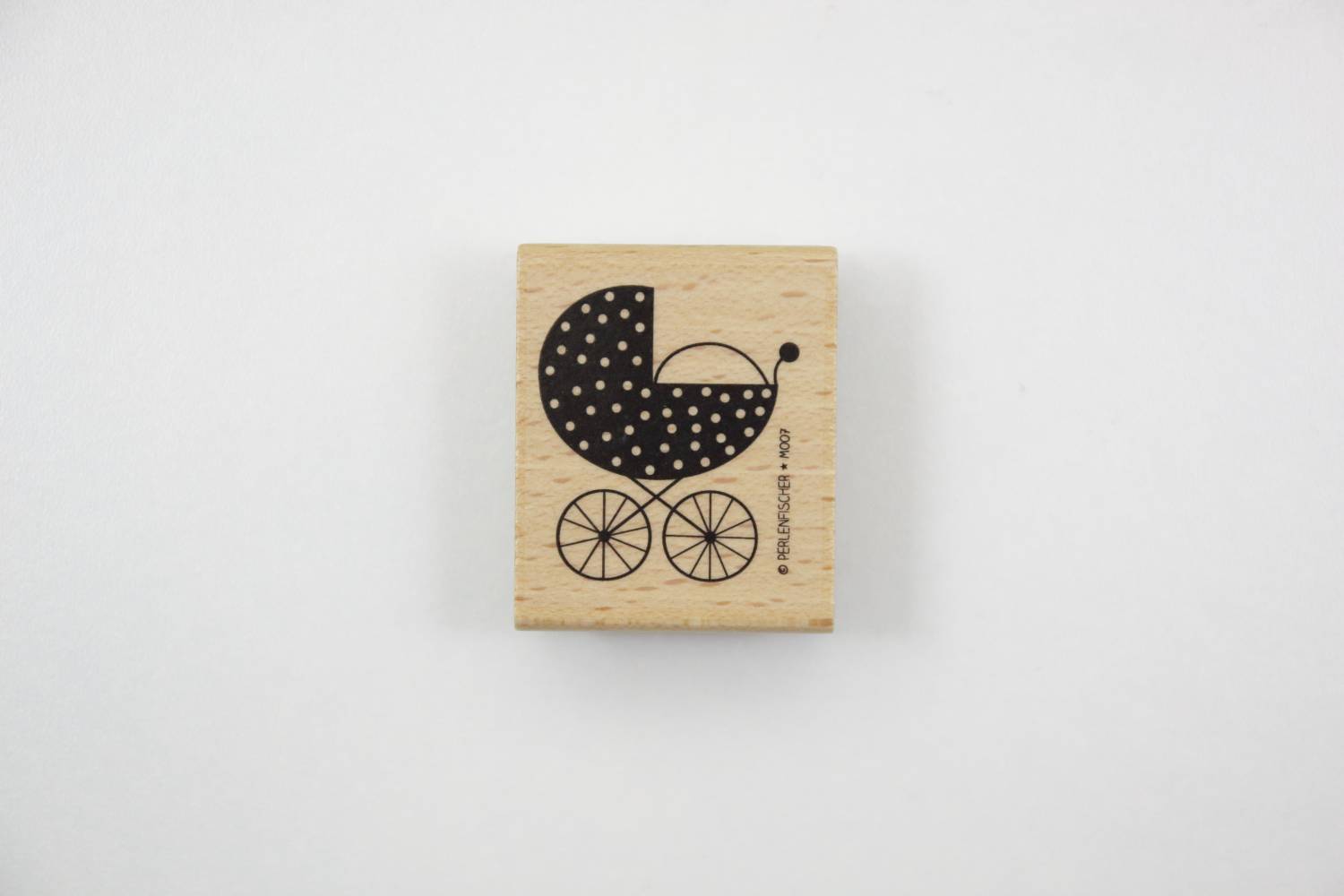 stempel hout kinderwagen carriot- stempe