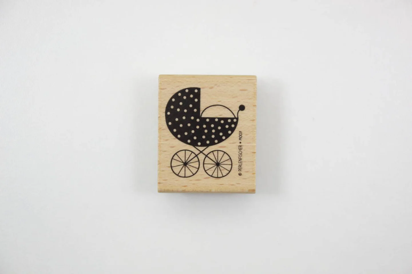 stempel hout kinderwagen carriot- stempe.