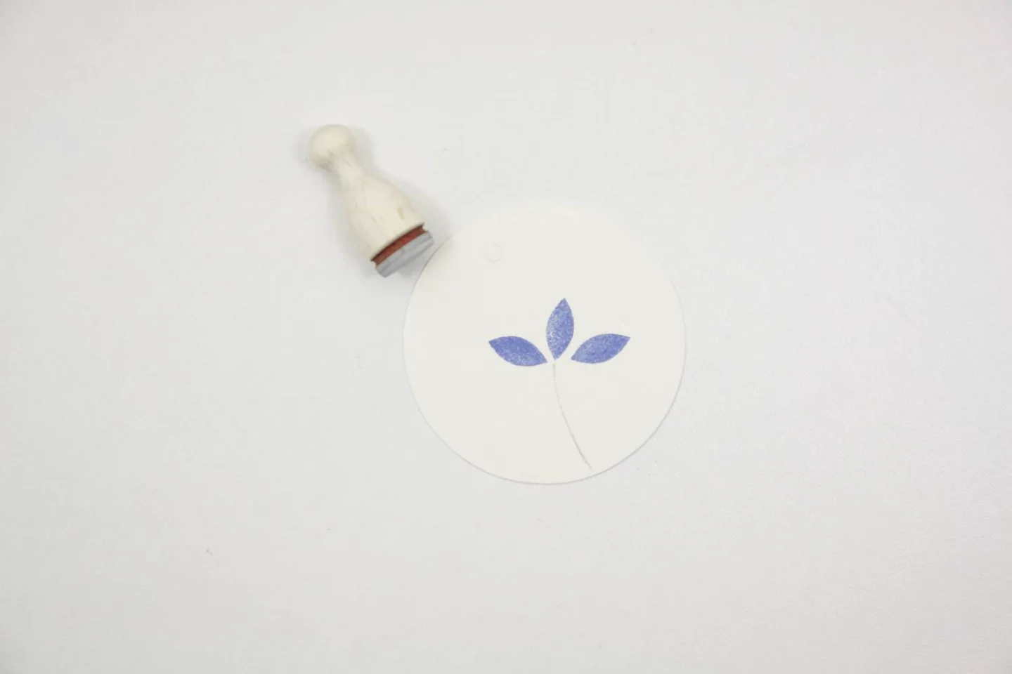 stempel hout - blaadje- elips- patroonst.