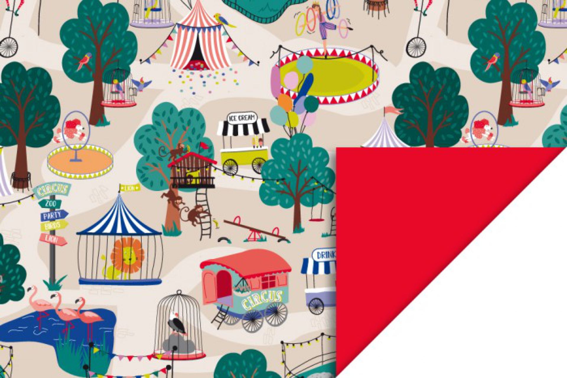 HOP inpakpapier circus