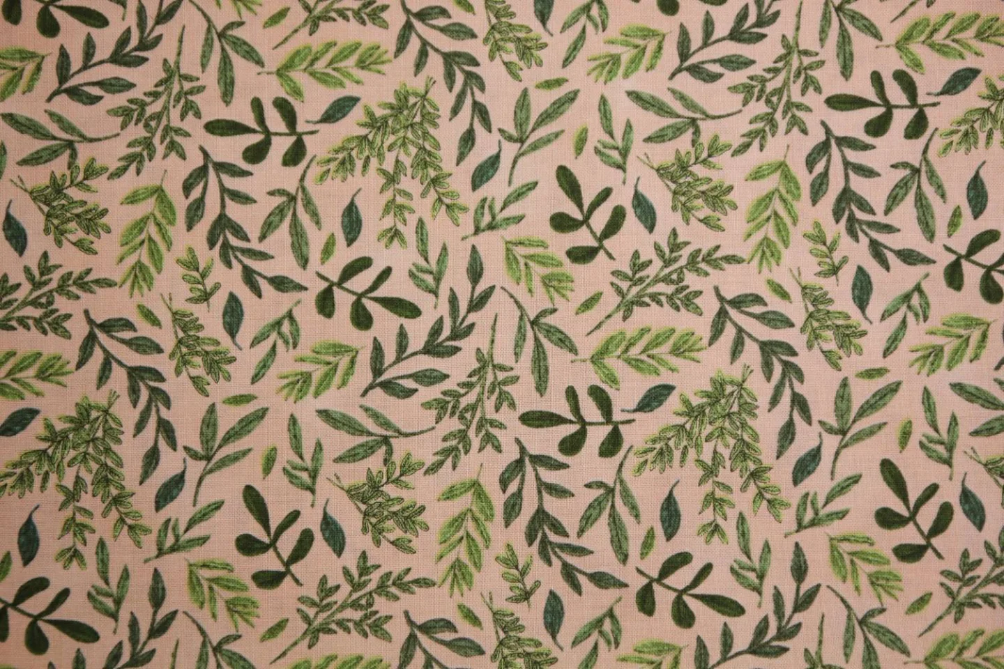 aangepast quiltstof-zalmroze-takjes in g.