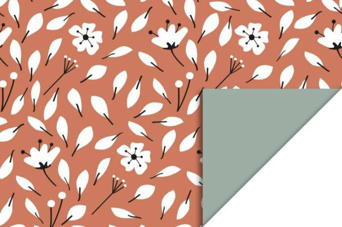 hip inpakpapier natuur bloemen botanisch.