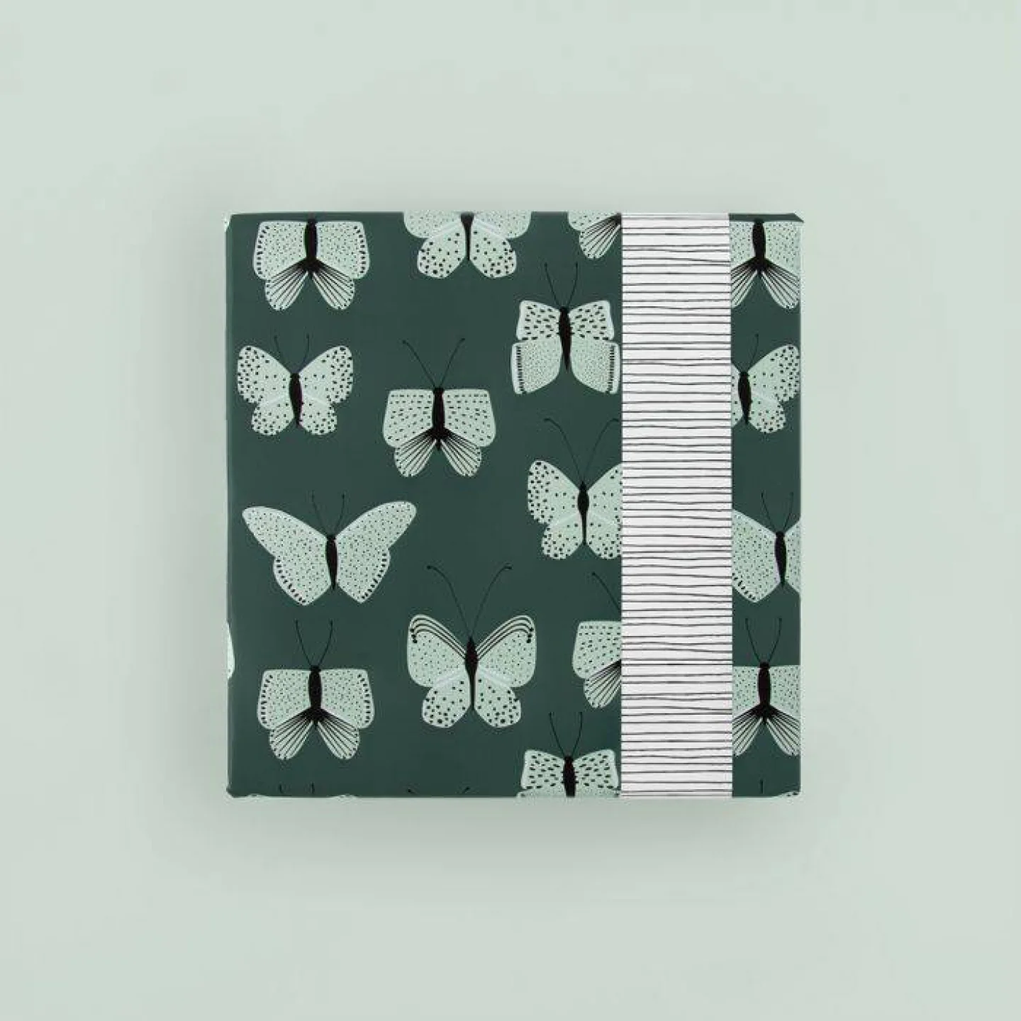 inpakpapier butterfly petrol blauw ijsbl.