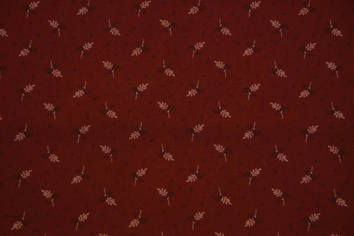 quiltstof-Rood-takje in ecru en bruin-Mo.