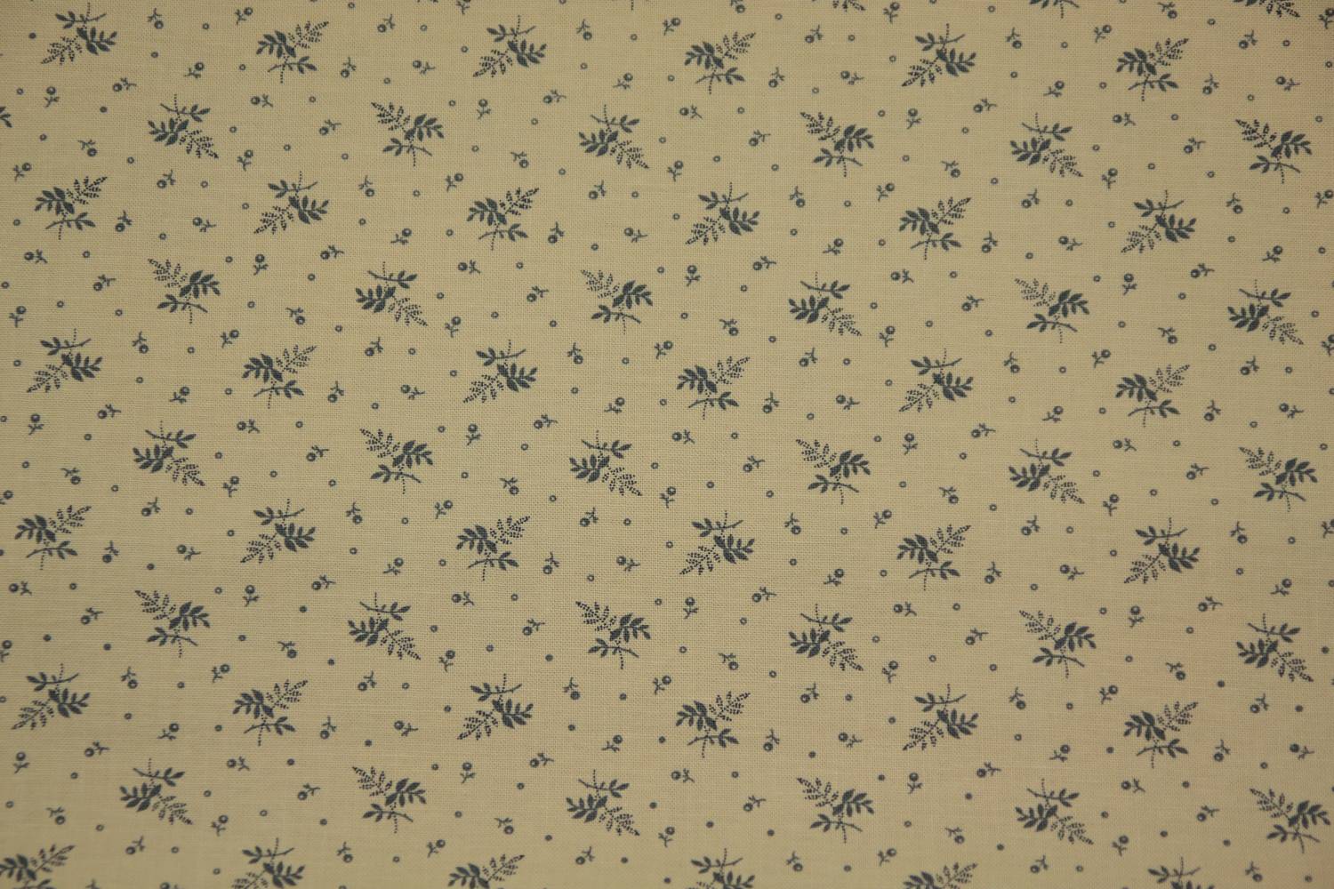quiltstof-Ecru-takje in blauw-Moda-Moda