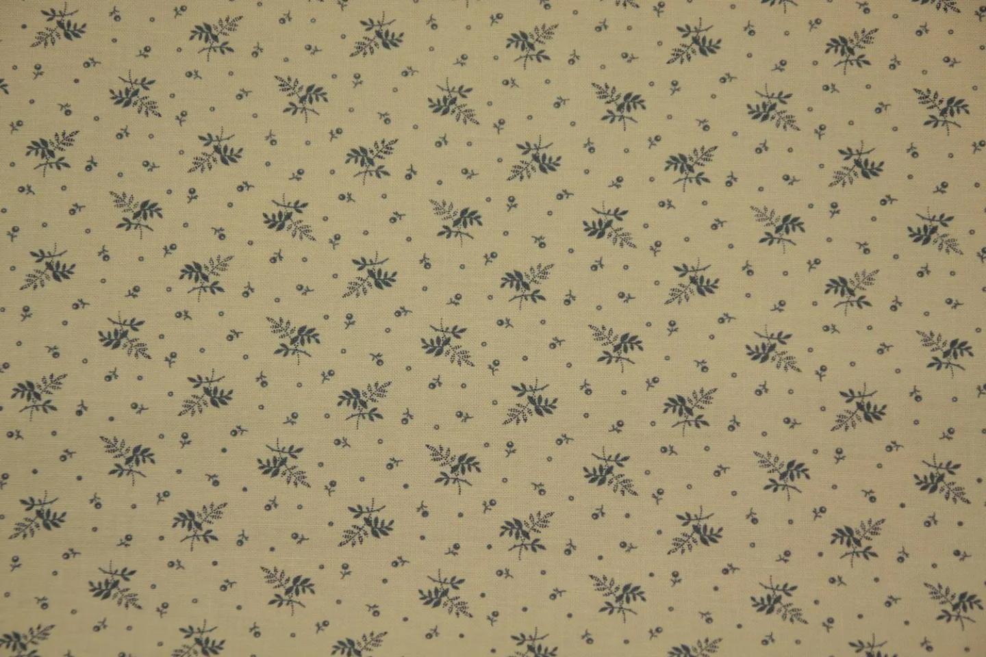 quiltstof-Ecru-takje in blauw-Moda-Moda.