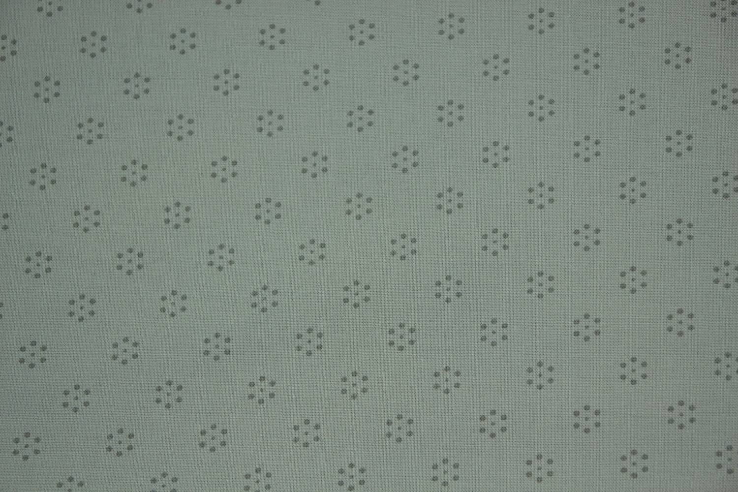 stippen quiltstof-licht grijsblauw -stip