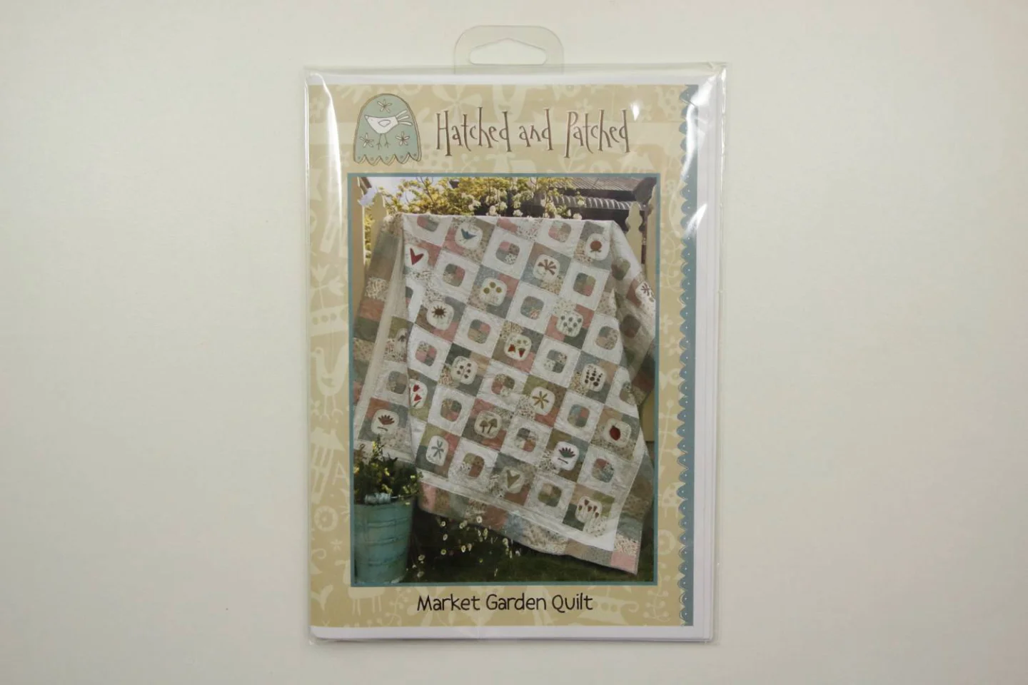 Quiltpatroon met applicatie-Market Garde.