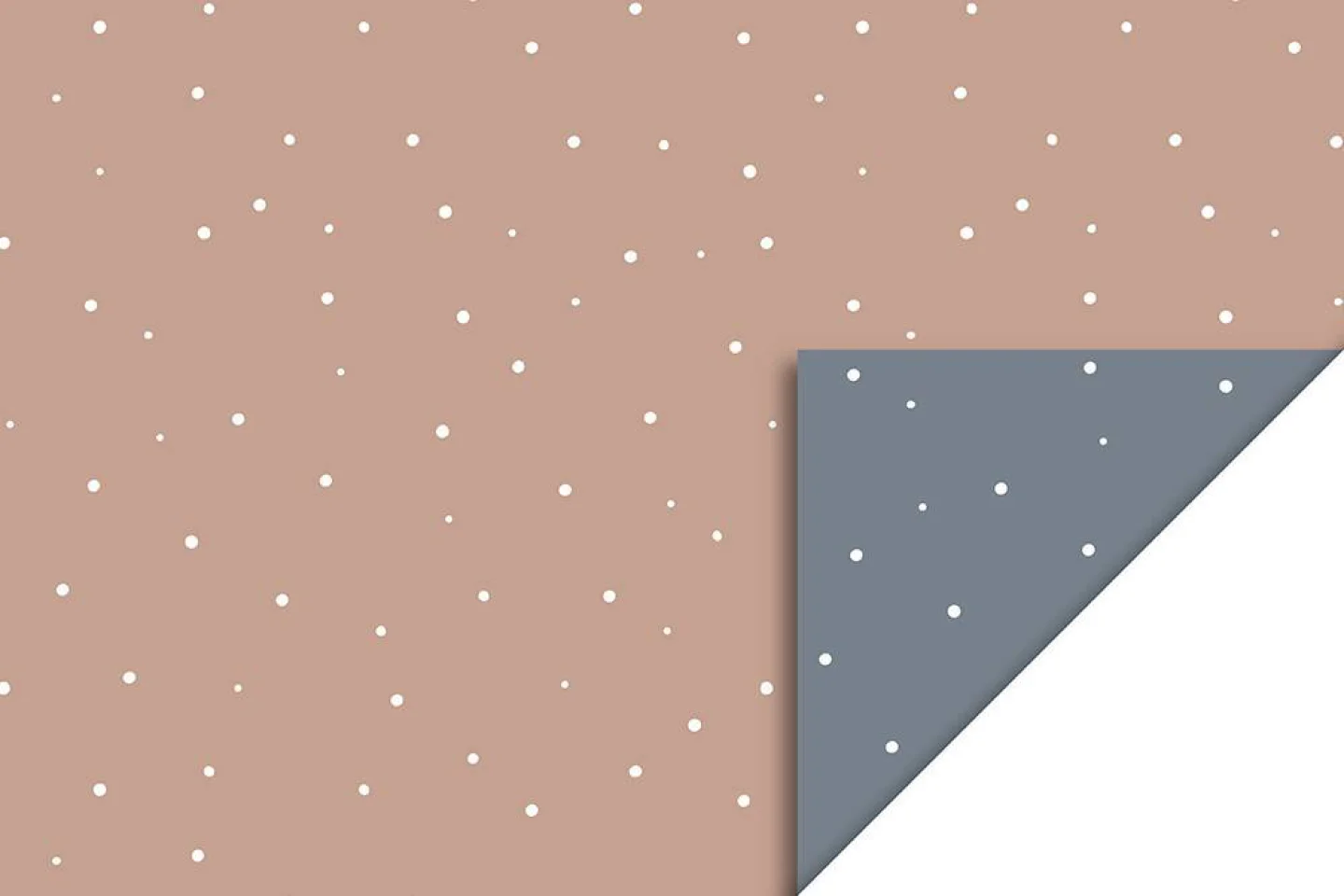 hip inpakpapier stippen baby roze blauw.