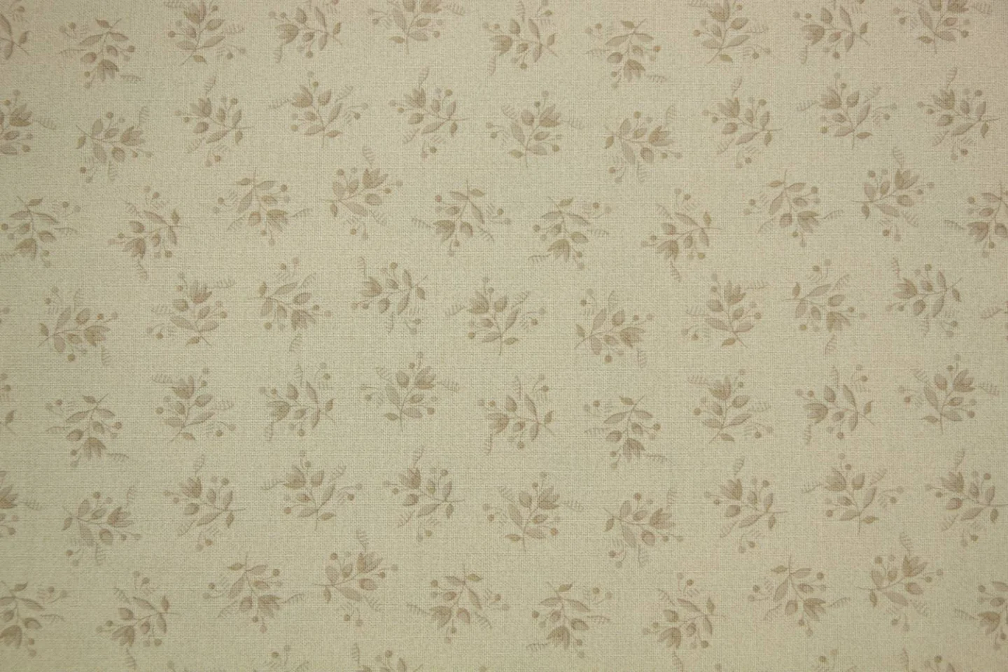 quiltstof-Creme-taupe bloemtakje-Marcus.