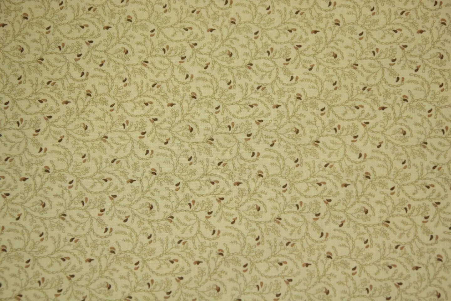 quiltstof-Ecru-bruine slingertakken-Marc.