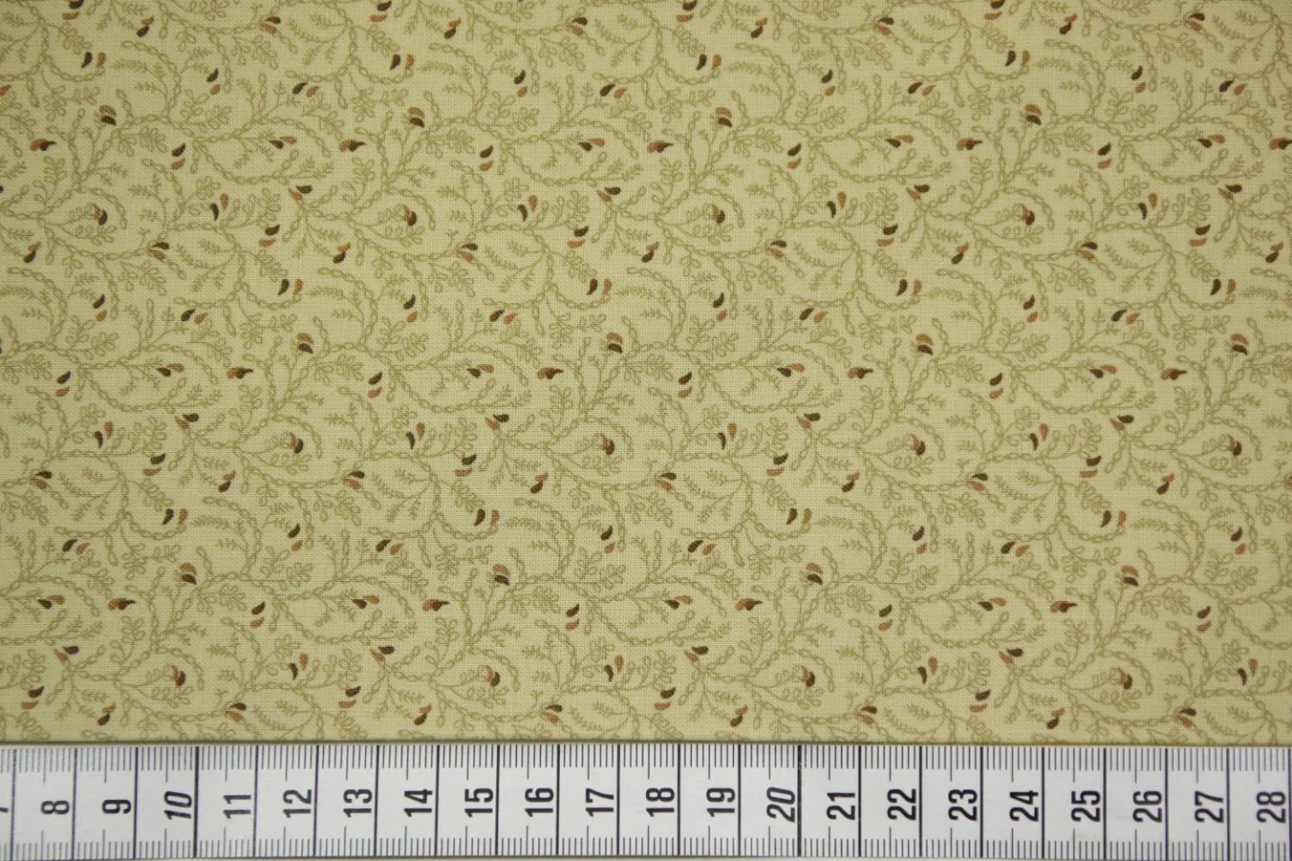 quiltstof-Ecru-bruine slingertakken-Marc.
