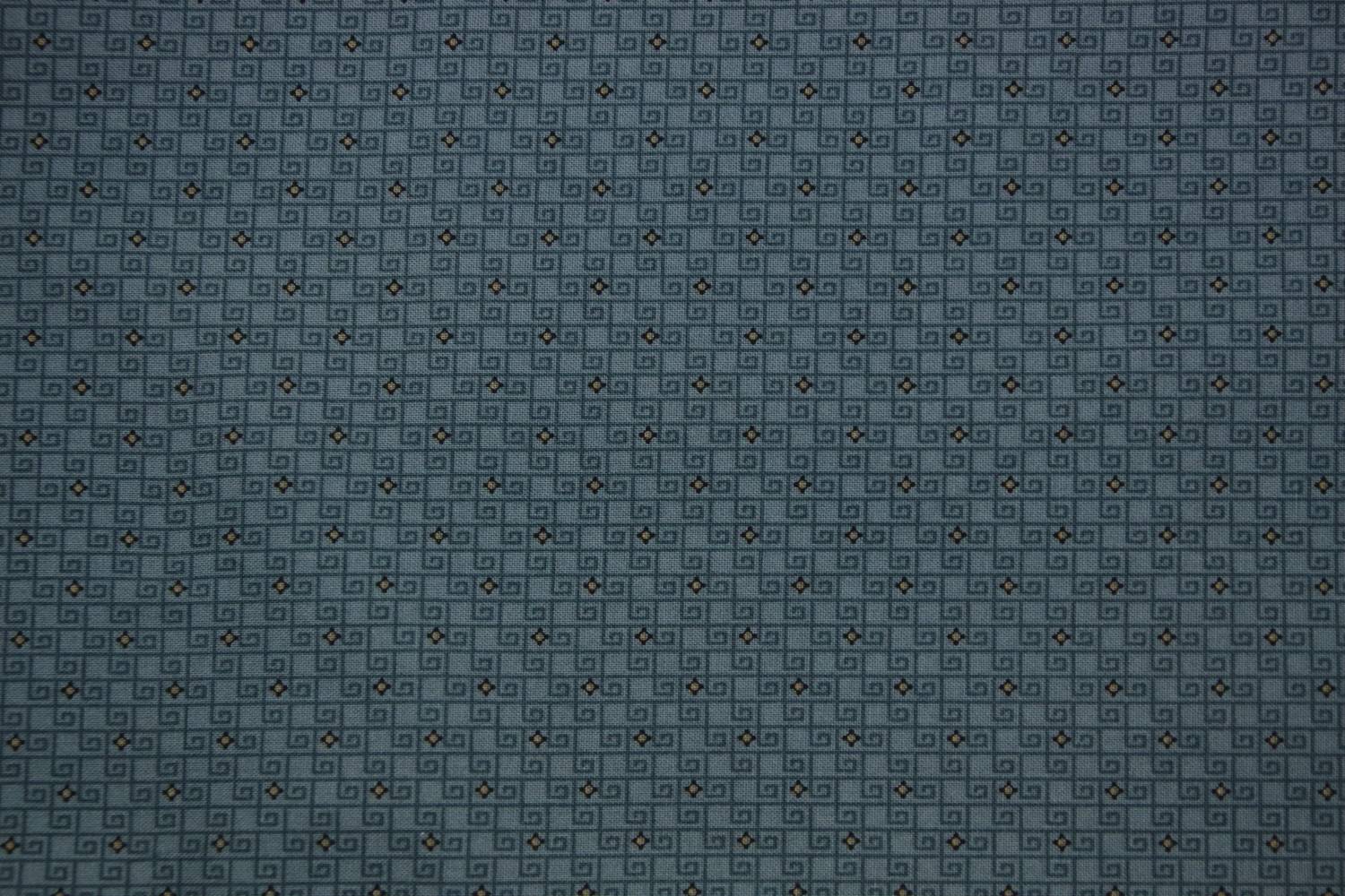 quiltstof-Oud blauw-blokmotiefjes-Marcus