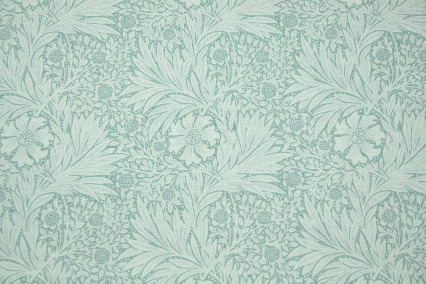 quilttof-zeegroen met licht zeegroene bl.