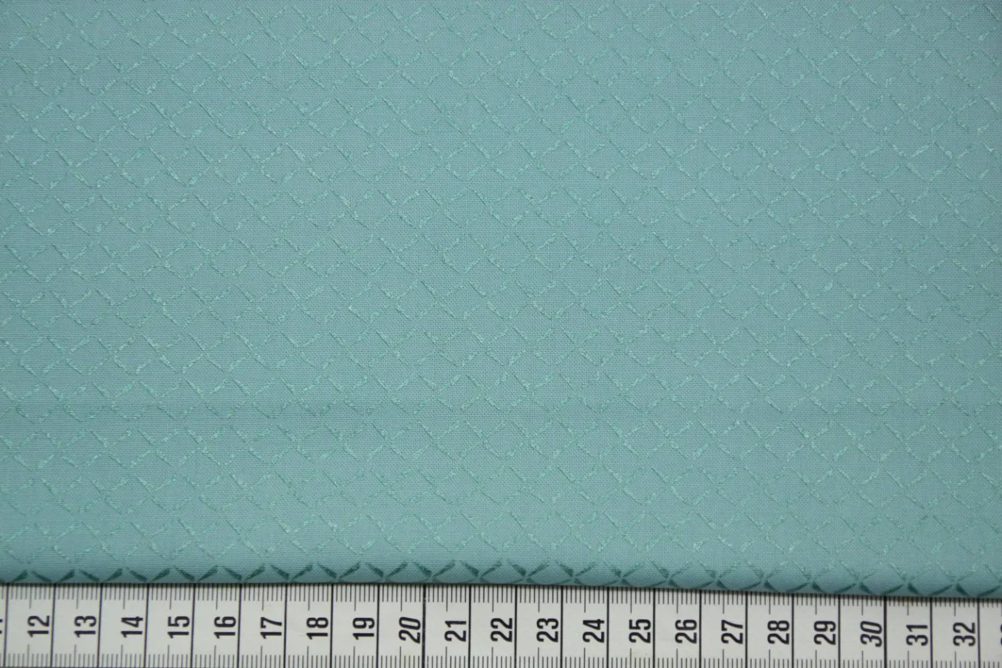quiltstof-aquablauw-zacht glanzend ruitm.