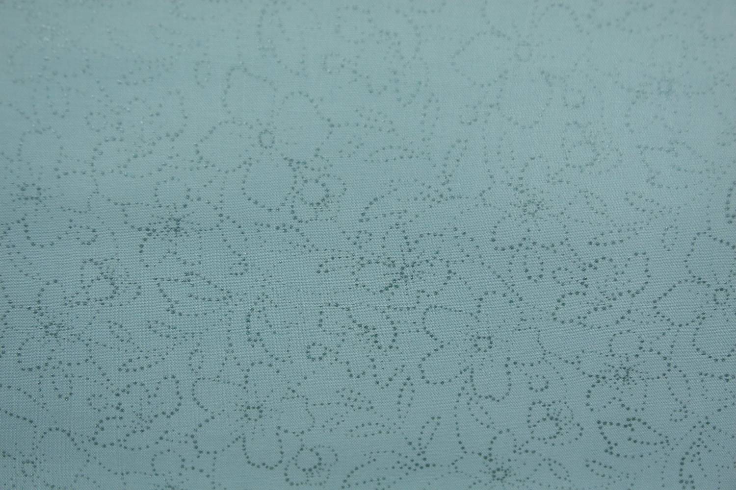 quiltstof-licht aquablauw-bloempatroon s