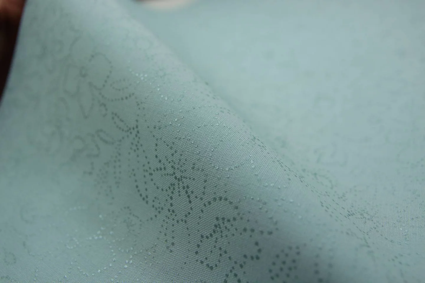 quiltstof-licht aquablauw-bloempatroon s.