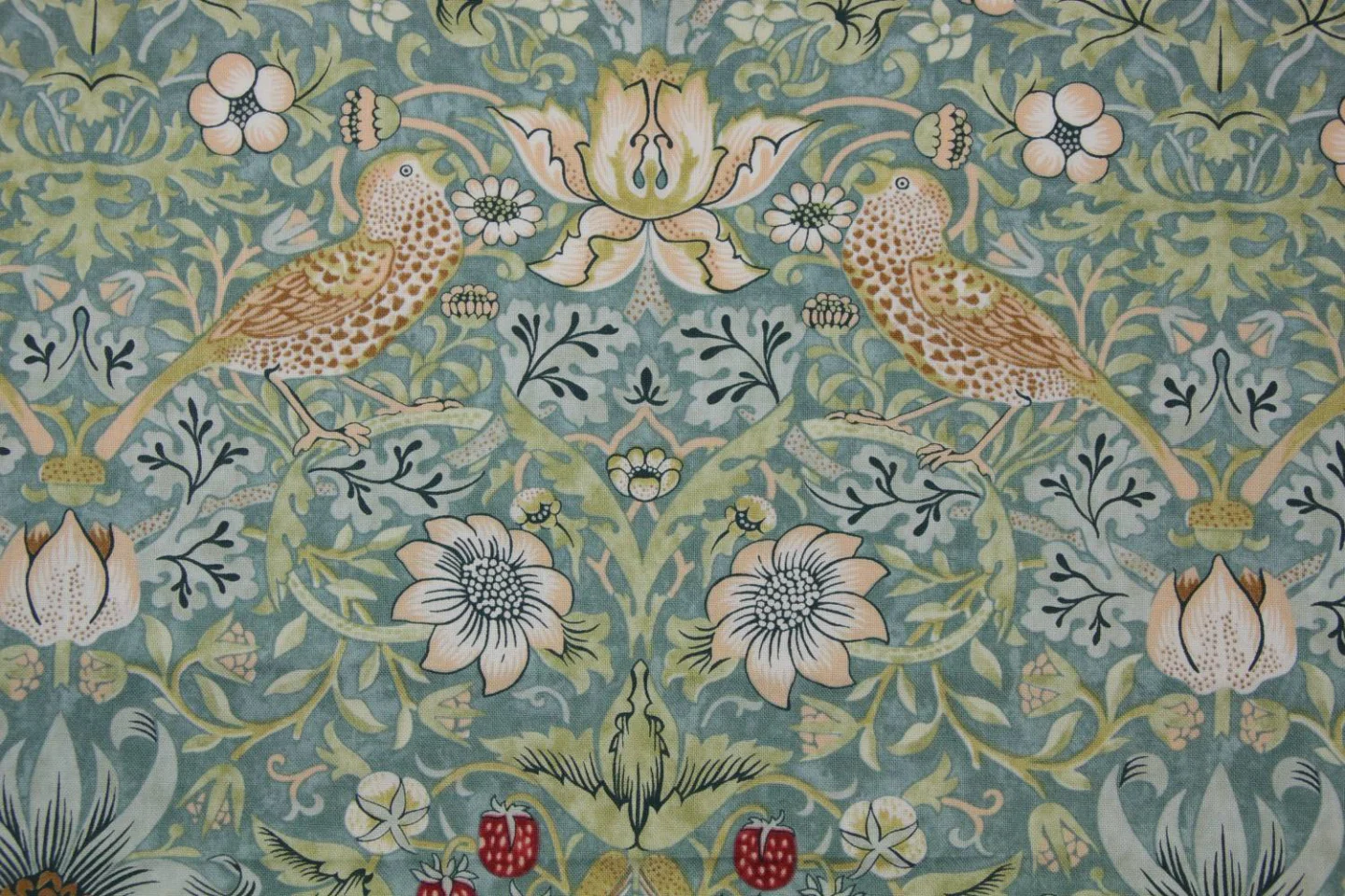 quiltstof-Zacht aquablauw-Morris & Co-vo.