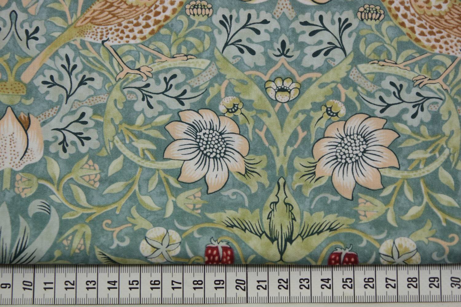 quiltstof-Zacht aquablauw-Morris & Co-vo