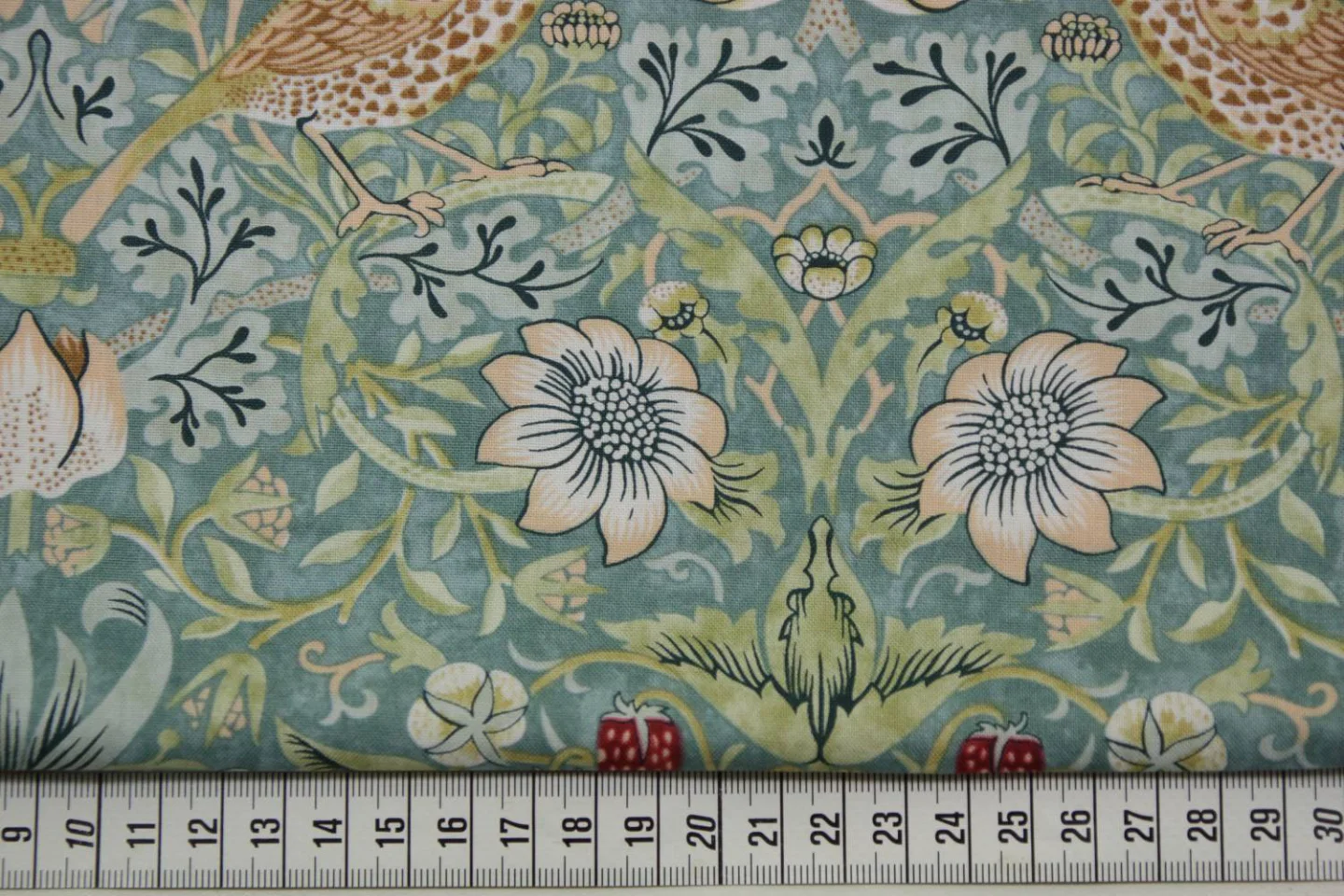 quiltstof-Zacht aquablauw-Morris & Co-vo.