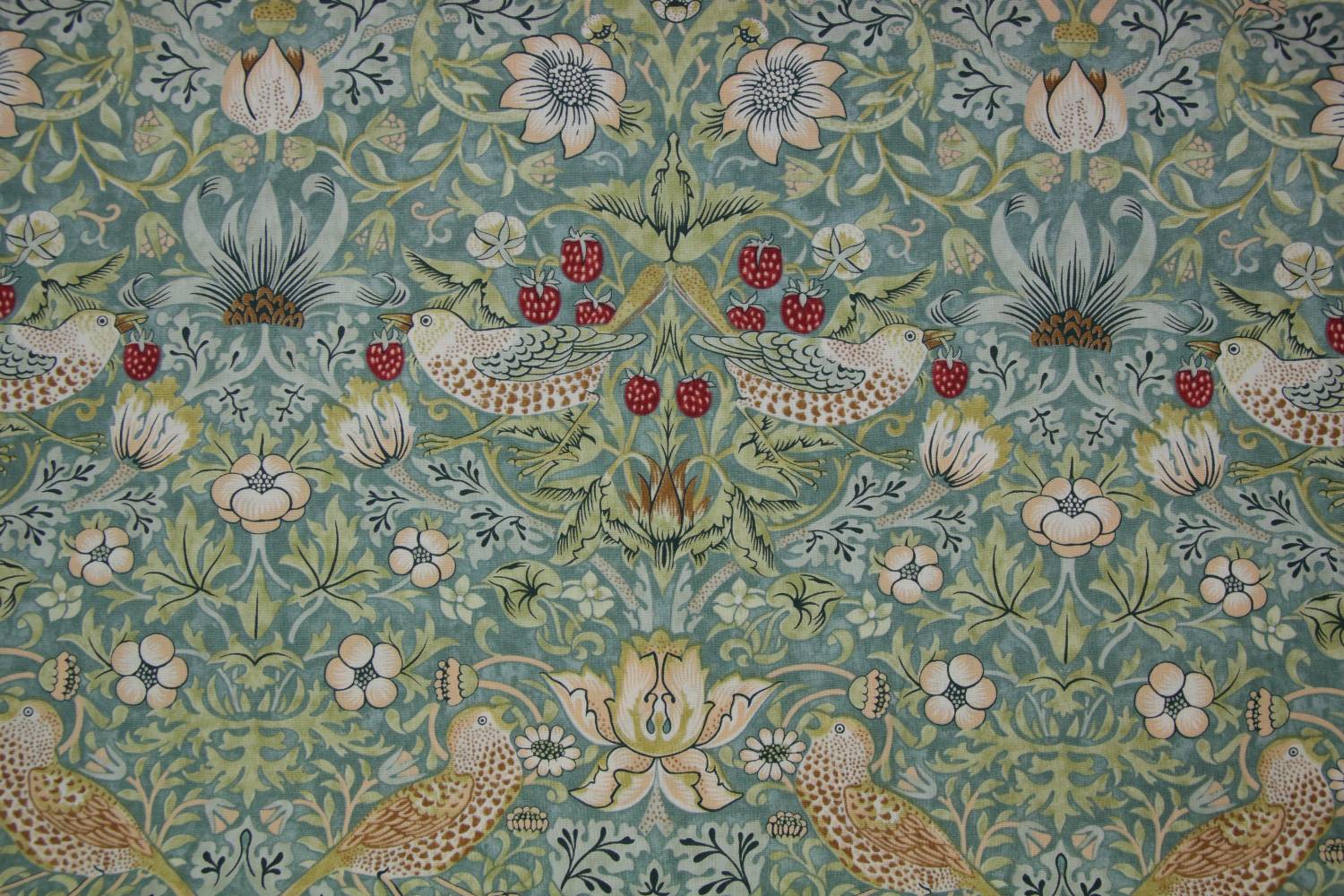 quiltstof-Zacht aquablauw-Morris & Co-vo