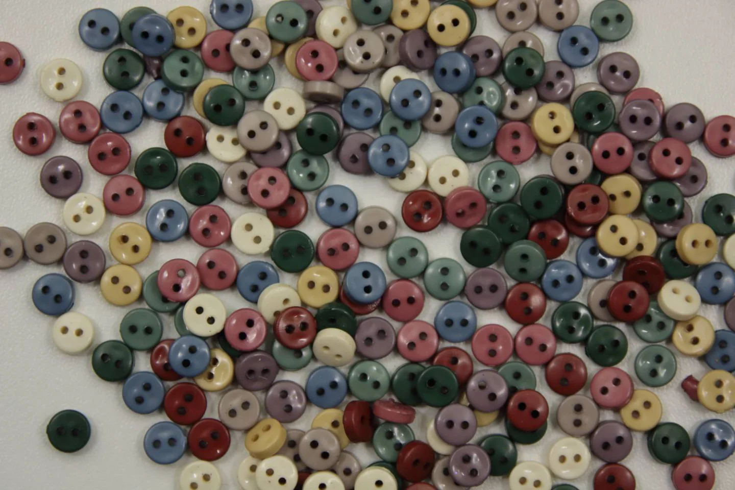 Mini sierknoopjes-rond-glans-7 mm-Per 10.