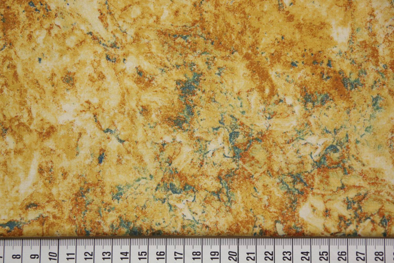 quiltstof-zand, roest en blauw 39303-68-