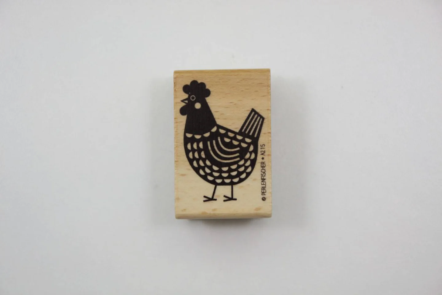 stempel hout kip chicken boerderijdier b.