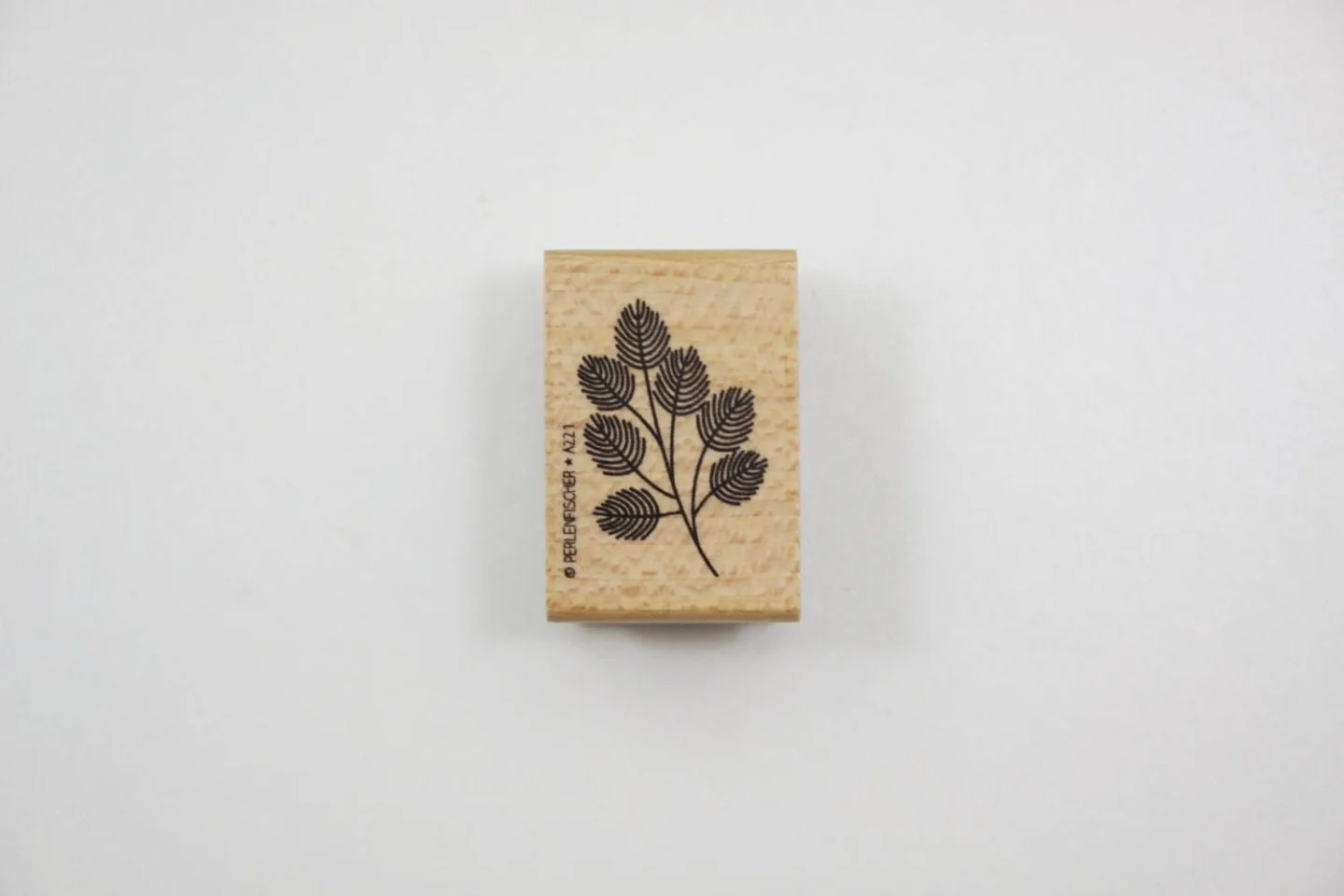 stempel hout natuur dennentak tak blader.