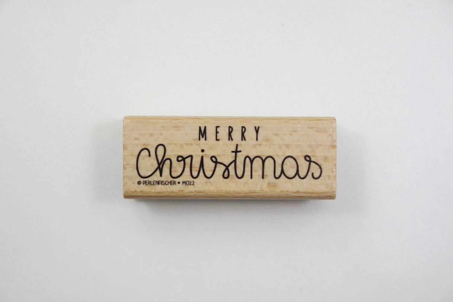 stempel hout merry christmas stempel ker