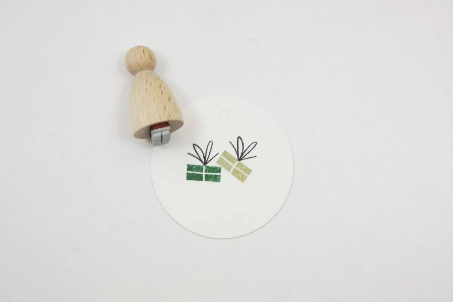 stempel hout kadootje cadeautje present.