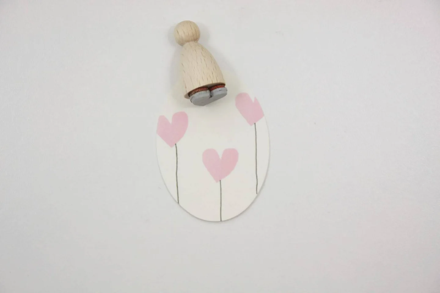 stempel hout hartje heart perlenfischer.