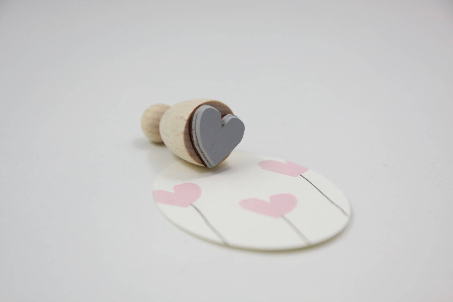 stempel hout hartje heart perlenfischer