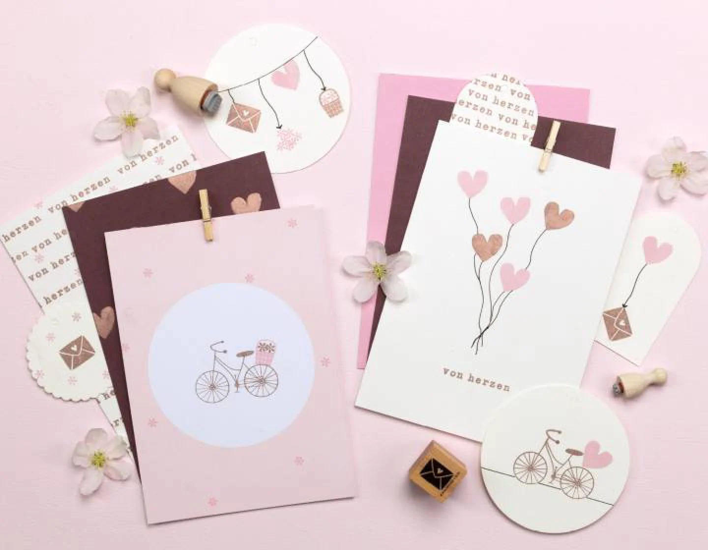 stempel hout hartje heart perlenfischer.