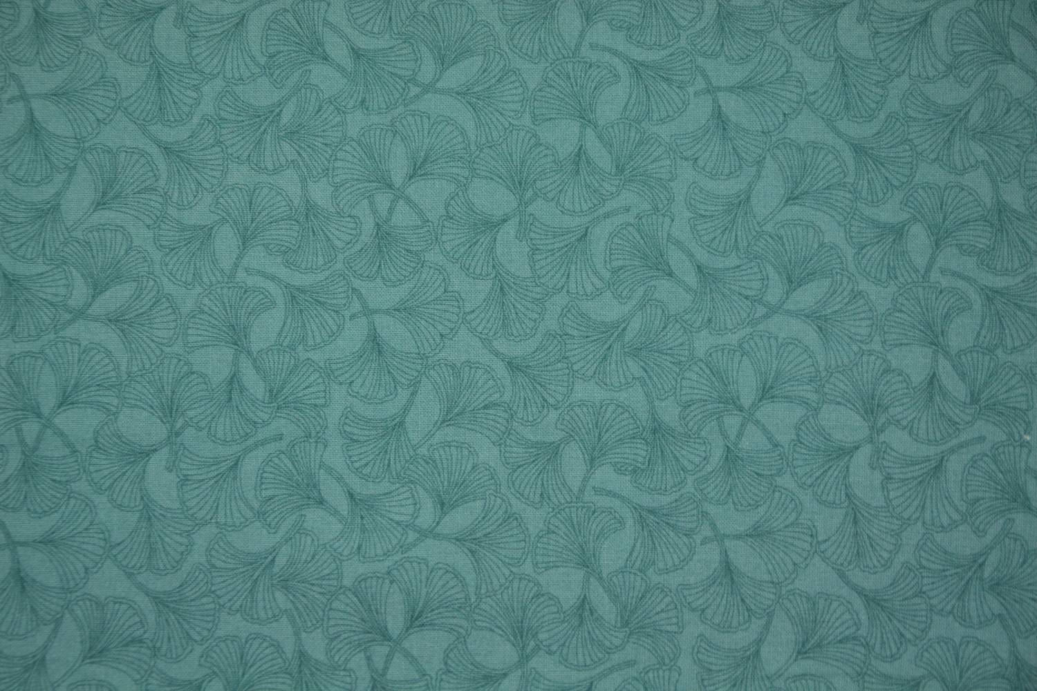 quiltstof-aquagroen-ginkgoblad-Marcus F