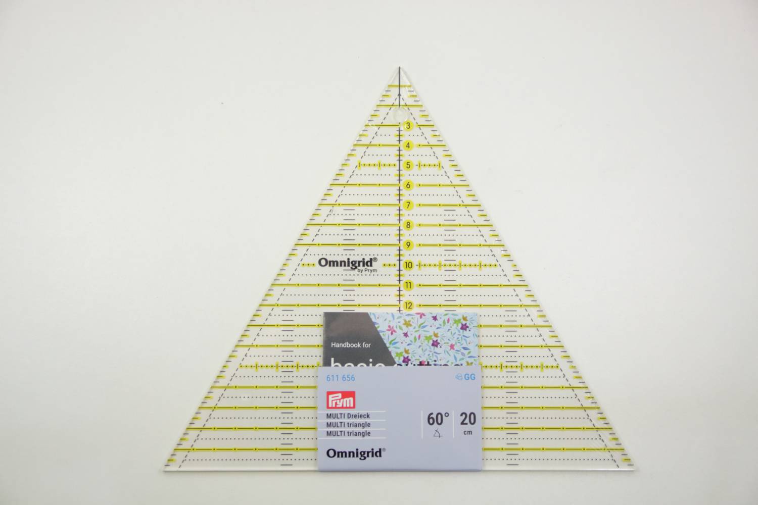 Liniaal-Prym-driehoek 60 graden-Omnigrid