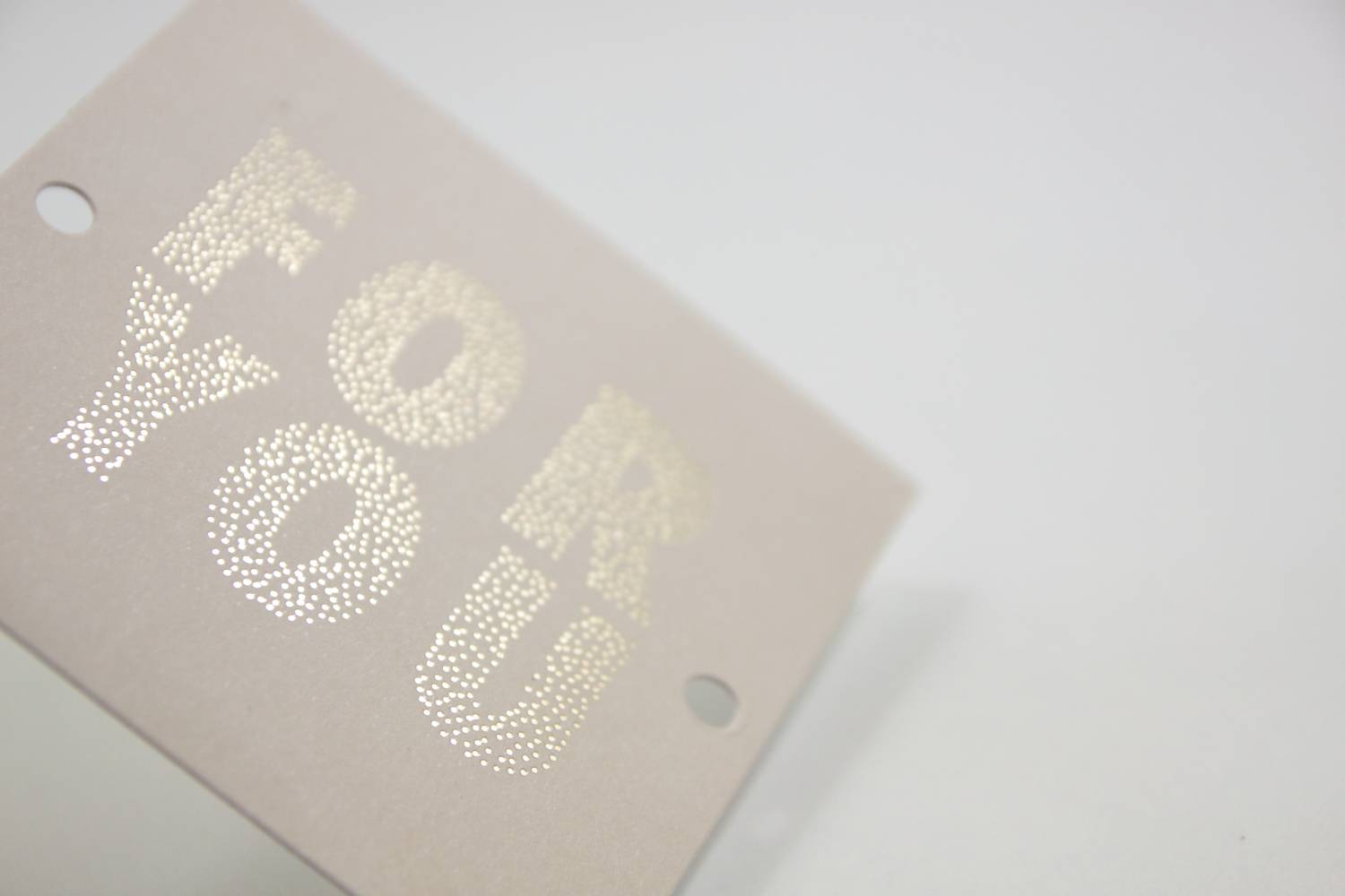 Label in beige- cadeaulabel voor jou FOR